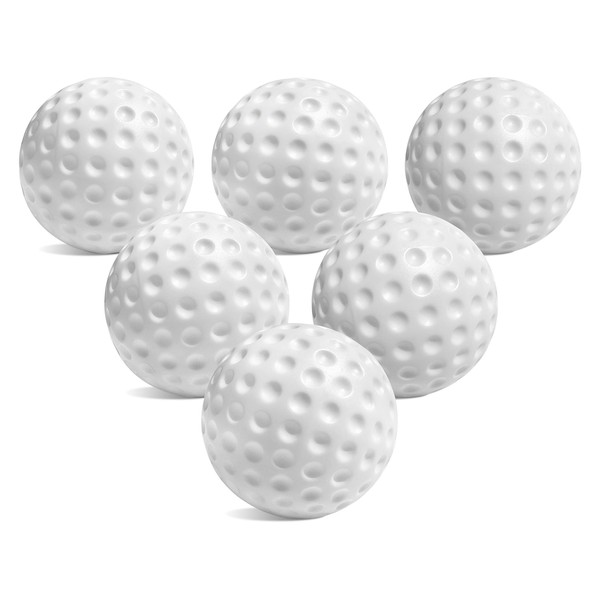 Kids Golf Set Toy - Toddler & Little Kids Replacement Golf Ball 2" - for Little Tikes Baby Golf Clubs- 6 Pack | Oversized Ball Toy - Plastic Golf Balls for Beginners or Kids 3+ Years