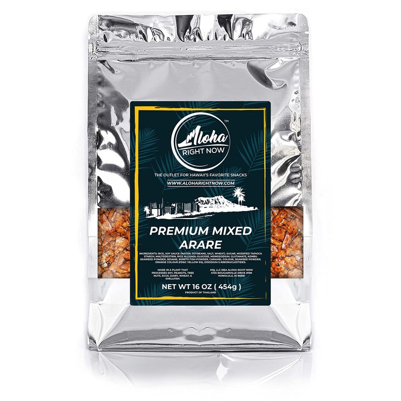Aloha Right Now Premium Mixed Arare Rice Crackers Mochi Crunch