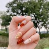 MunNail Brown Sugar Latte - Long Oval / MunNail 흑당라떼