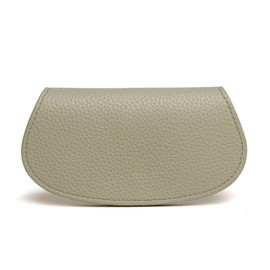 Alice Wheeler Pistachio Glasses Case – Vegan Leather Exterior & Velvet Lining – Compact Eyeglass Storage – Monogram Detail –