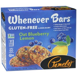 Pamelas Products Oat Blueberry Lemon Bar - 5 Count (Pack of 6)