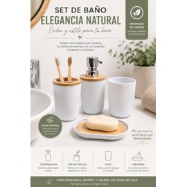 Juego de Accesorios de Ba o, Accesorios para Bano Kit de Accesorios para Ba o, Juego de Ba o Elegante Moderno Dispensador de Jab n Jabonera Vaso