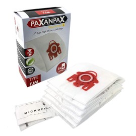 Paxanpax VB375H3D Compatible Miele FJM & H 3D Type SMS Vacuum Bags & Filter Kit (Pack of 5+2), White