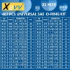 No Brand 407 Pcs Universal SAE O Ring Assortment Kit32