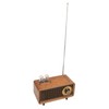 Mini Wooden FM Stereo Sound Radio Vintage Imitation Wood Grain