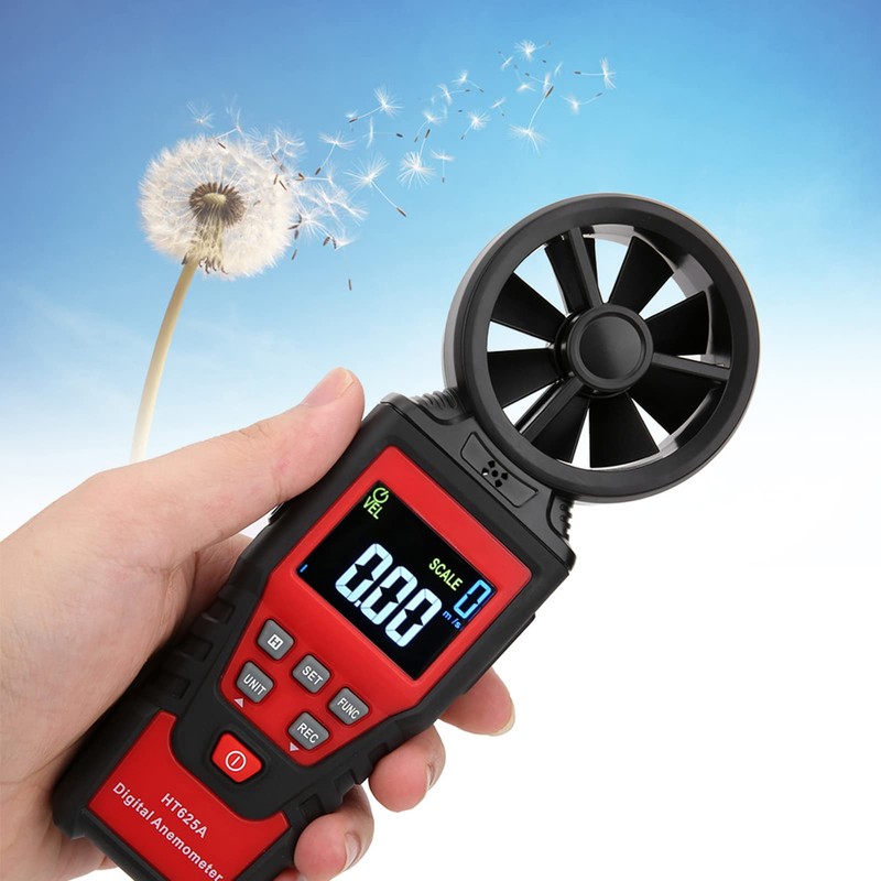 HT625B Anemometer Handheld Portable LCD Digital Wind Speed Measures Air