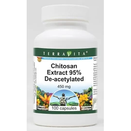 Chitosan Extract 95% De-acetylated - 450 mg (100 Capsules, ZIN: 513345) - 3 Pack