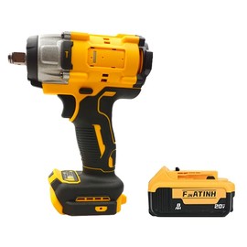 High-power impact Wrenches, bare machine, 430n.m-3600 rpm - without recoil, suitable for DeWALT batteries (tools only) - 3-in-1 impact wrench - suitable for car and home use. (style3(tool+1 electric))