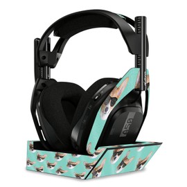 MightySkins Glossy Glitter Skin Compatible with Astro A50 Wireless Headphones + Base Station (Gen 4) - Cool Corgi | Protective, Durable High-Gloss Glitter Finish | Easy to Apply | Made in The USA
