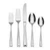 Oneida Satin Lincoln 45 Piece Everyday Flatware Set, Service for