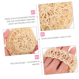 Minkissy 12pcs Sisal Bath Scrubbers Convenient Exfoliating Shower for Deep Cleansing Care for Daily Use Comfortable and Cleaning Tool