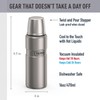Thermos Stainless King botella compacta de 16 onzas, Acero inoxidable,