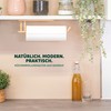 eluno Bamboo Wall Mounted Kitchen Roll Holder Natural Design Wall