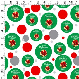 GRAPHICS & MORE Our First Christmas Together 2022 Red Cardinals on Branch Newlyweds Gift Wrap Wrapping Paper Roll