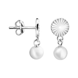 SOFIA MILANI - Women's Earrings 925 Silver - Circle Ball Earrings, Silver, No Gemstone
