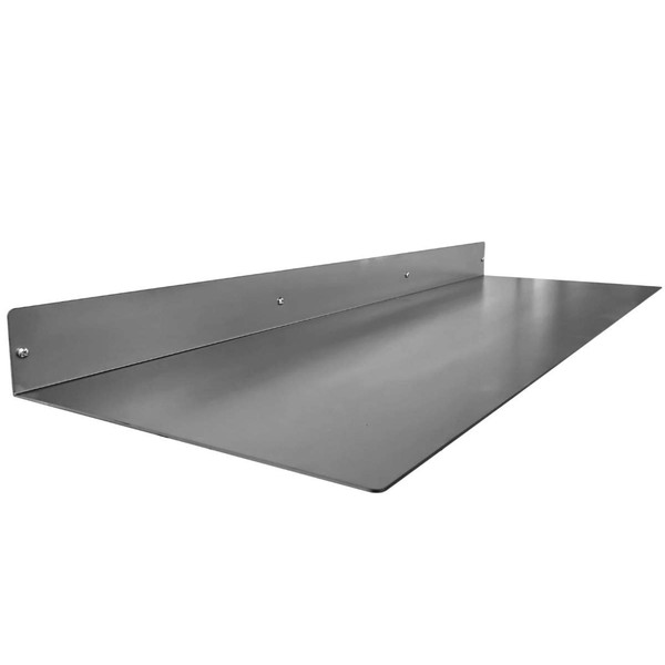 DIY CARTEL Linear Floating Shelf - Forged Raw Blackened Steel