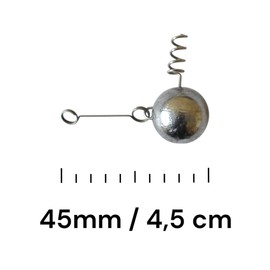 PRO FILSTAR Jig Heads for Artificial Bait, 5 x 17 g, Screw Heads, Cheburashka Lead, Weights Set, Rubber Fish Jig Heads, Jig Heads, Sports Set, Jig Heads, Drop Shot Fishing Accessories, Fishing