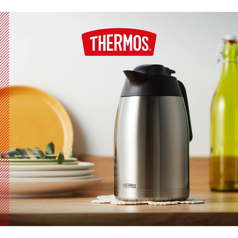 Thermos THV Thermos Flask - Matte Stainless Steel