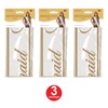 Beistle S60545AZ3 Bridesmaid Sashes, White/Gold