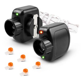 Upgraded UHAE00002 HAE00002 LSO50 LDO33 LDO50 Garage Door Openers Sensors Beam Eyes Kit Compatible with Linear Garage Door Opener, Sending Sensor & Receiving Sensor, Beam Up Garage Door Opener