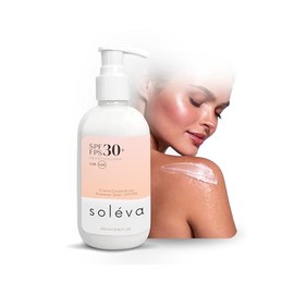 Soléva Crema Hidratante Corporal con Protector Solar FPS 30 – Uso Diario para Todo Tipo de Piel – Fórmula Ligera de Rápida Absorción – Botella Exprimi