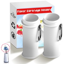 Flavors Cartridges Holder | Compatible with Popular Water Bottles | Single Design | For Flavor Replacement Storage (2-Pack)