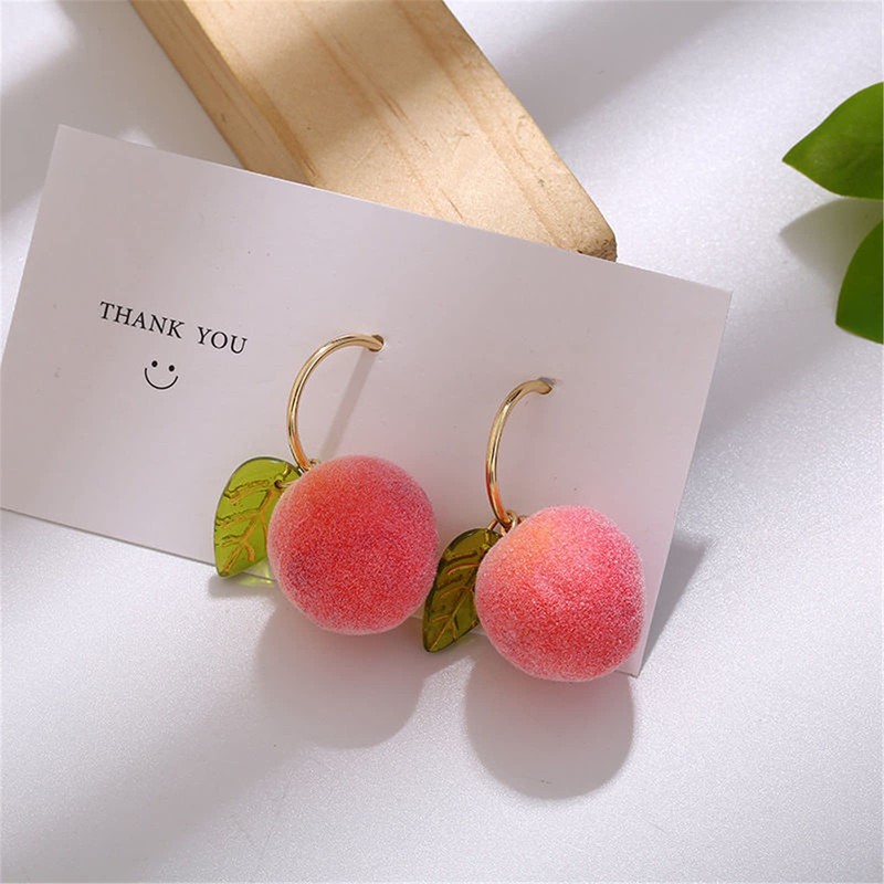 ONLYJUMP Funny Fruit Banana Dangle Earrings Resin Lifelike Fruits Lovely