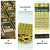 SHOWERORO 2 pcs Gold Brick Coaster Non Mat Heat Insulation