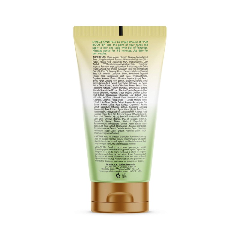 ORGANIC HAIR ENERGIZER HAIR GROWTH BOOSTER WITH PRO VITAMIN -