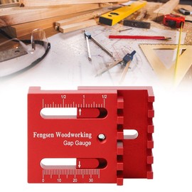 Woodpecker Tools,Saw Seam Gauge Woodworking Feeler Ruler Depth Measuring Ruler, hack Saw Blade