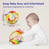 AKILION Baby Toys 0-6 Months Rattle Activity Ball, Sensory Baby