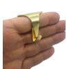 4 x Brass Plated Picture Rail Moulding Hooks Contemporary Heavy