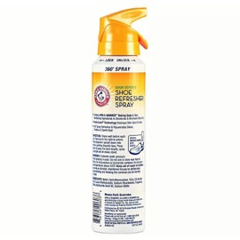 Arm and Hammer Shoe Refresher Spray, Multi-Purpose Odor Remover for All Types of Footwear, Shoe Deodorizer Spray, Shoe Odor Eliminator, Shoe Spray, Shoe Smell Eliminator, 4 oz (3 Pack)