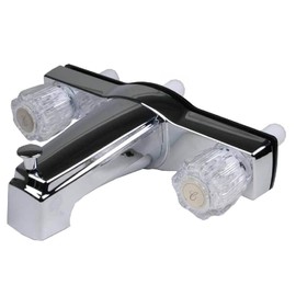 Likimen RV and Mobile Home Bath Tub & Shower Faucet With 8 in. Valves - Chrome