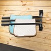 HDYEGY 2 Pack Saddle Pad Rack with 3 Bar,Wall Mounted