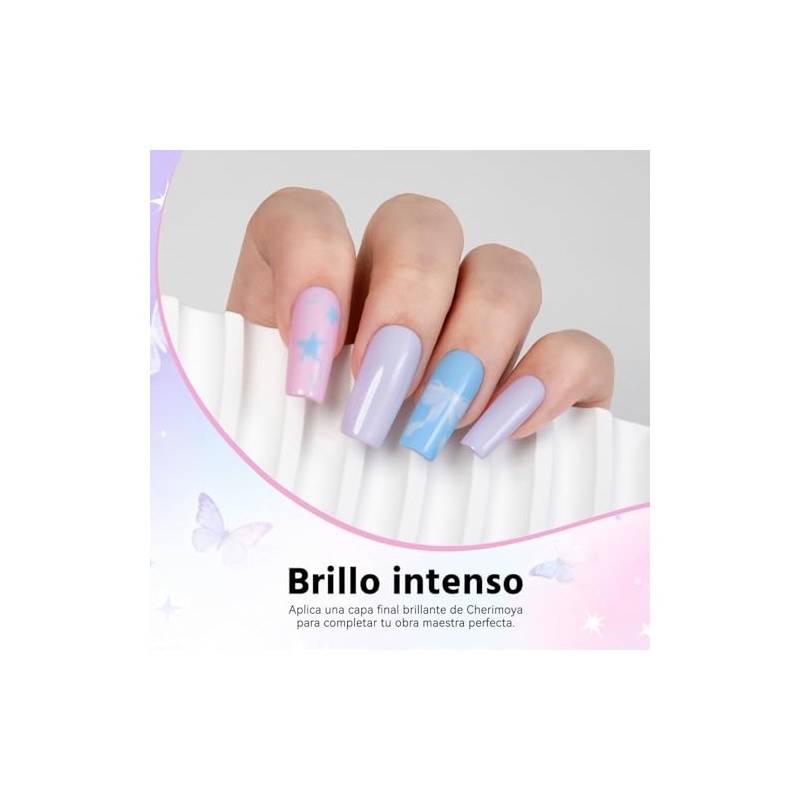 Cherimoya Juego de Esmaltes de Uñas en Gel Semipermanentes 3