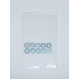 M3 Flat Washers (Flat Washers) Uniqlo Plating, Pack of 10