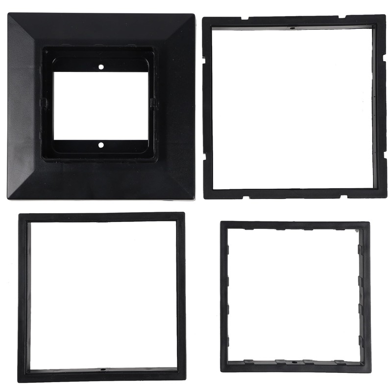 Dynaming Black Mount Base for Solar Post Lights, Fit for