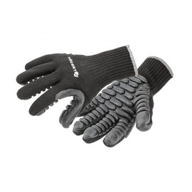Högert Technik BROL PU Coated Anti Vibration Protective Gloves, Black, Size 10, Shock Absorption, Abrasion Resistant, Ideal for Working with Heavy Tools