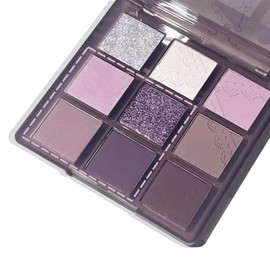 Purple Eyeshadow Palette Matte Glitter Eye Shadow Pallets For Women, Highly Pigmented Long Lasting Dream Purple Eyeshadow Make-Up Palettes Waterproof Blendable Purple Giltter Eyeshadow for Girl Women