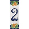 Italian Ceramic Numbers & Letters House Numbers Lemon Design Tile