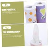 FELTECHELECTR 3pcs Cute Printed Car Tissue Box Cylinder Tissue Holder