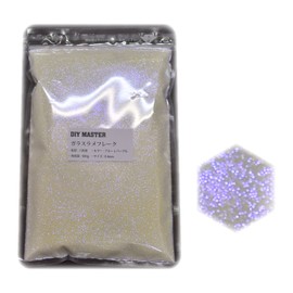 DIY MASTER Glass Glitter Flakes (Polarized), Blue x Purple, 0.4mm, 17.6 oz (500 g)