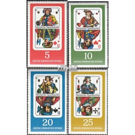 Prophila Collection DDR 1298-1301 (Complete Edition) Mint NH ** MNH 1967 Playing Cards (Stamps for Collectors) Games / Toys