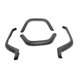 KarParts360 For Jeep Wrangler 1990 91 92 93 94 1995 Fender Flare Kit Driver And Passenger Side | Pair | Front And Rear | Black | Made OF Plastic | 4 Pieces