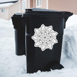 Extra Large 460mm 'Lineart Doodle ' Permanent Sticker Decal for Cars/Windows/Bins/Walls (DW00132787)