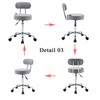 Artechworks Adjustable Rolling Swivel Massage Stool for Salon Spa Tattoo