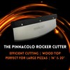 PINNACOLO 20 Inch Sharpenable Rocker Cutter with Wood Top -