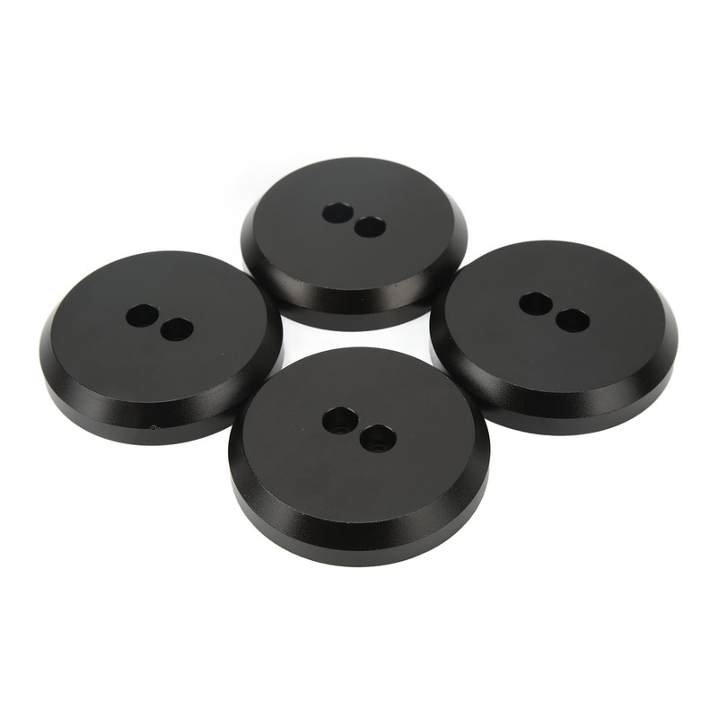 4PCS Aluminium Jack Pad Adapter Black Strong Strength Anodized Surface