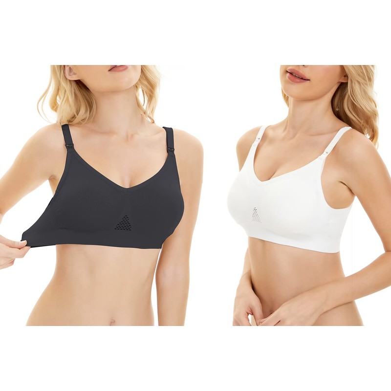 Lemef Women's Nursing Bra Without Underwire Pregnancy Sleep Bra Bustier
